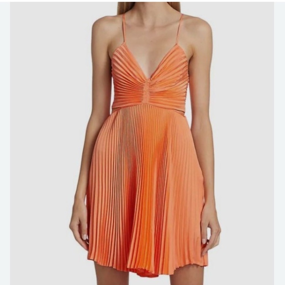 A.L.C. Vibrant Orange Mini Dress